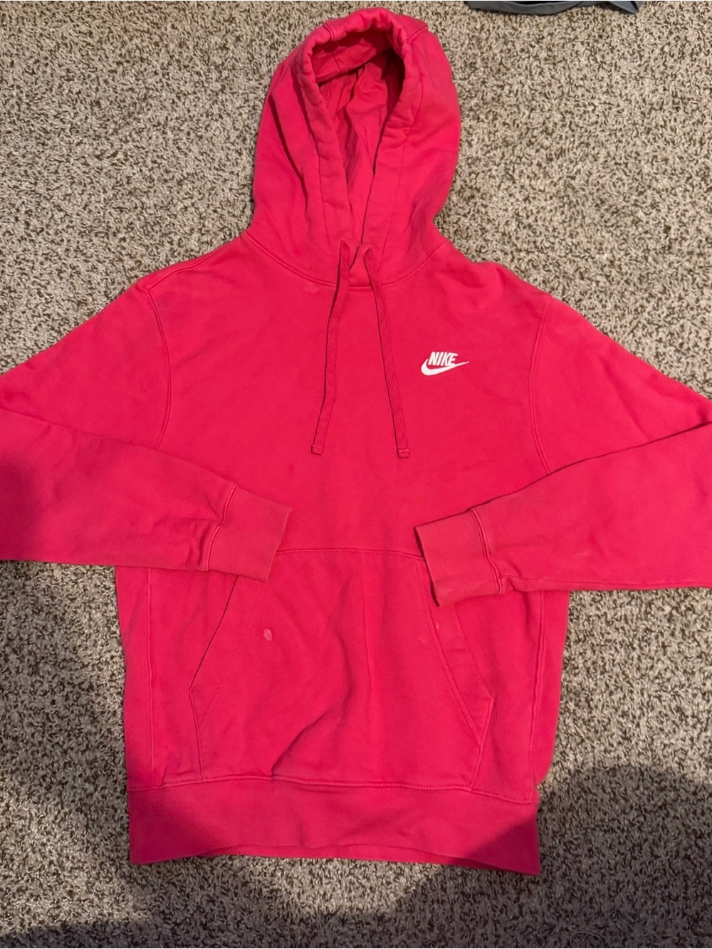 Nike Men’s Hot Pink Pullover Hoodie